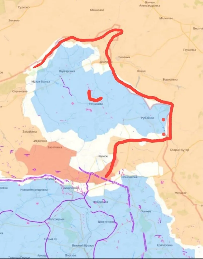Image de propagande russe de la même région.