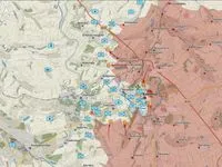 Carte du secteur de Bakhmout, unités ukrainiennes déployées à l’ouest de la ville