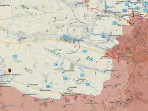 Carte du sud du Donetsk, de Kurakhove à Vuhledar et Velyka Novosilka