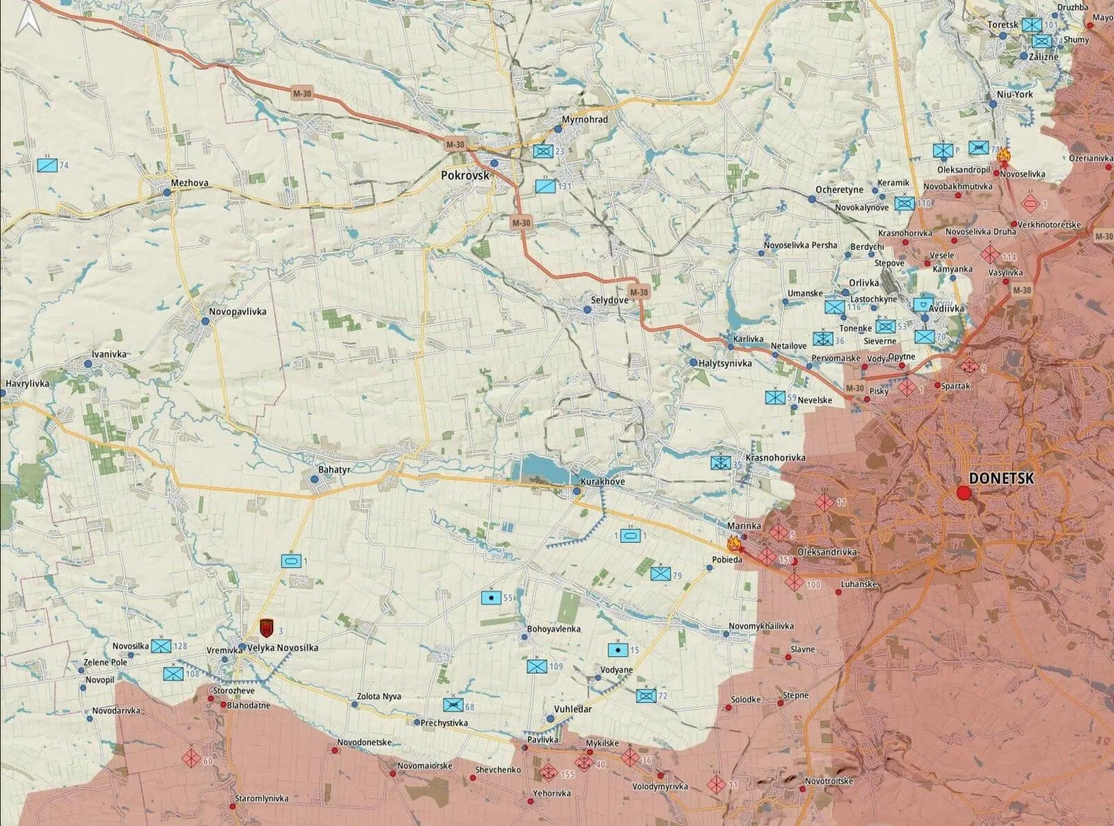 - Donetsk : Attaques russes repoussées sur Marinka et Novomykhailivka. L’armée russe a bombardé Kurakhove, Heorhiyivka, Pobyeda, Yelyzavetivka, Katerynivka, Novomykhaylivka, Shakhtarske, Prechystivka et Vuhledar.
