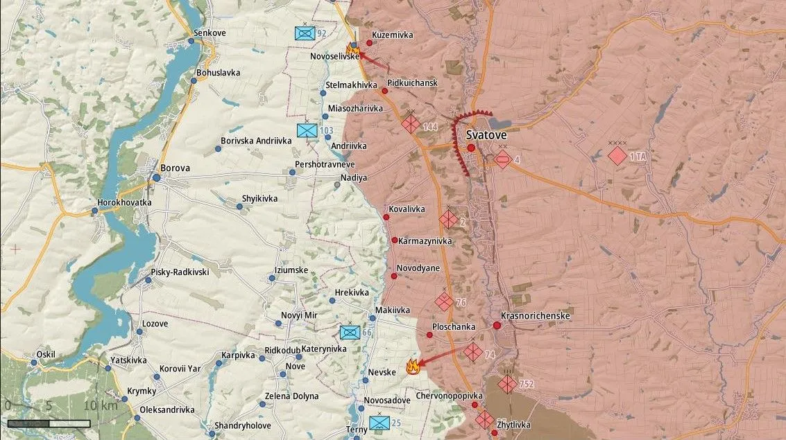 Attaque russe repoussée à Novoselivske. L’armée russe a bombardé Masutivka, Tabayivka, Berestove et Stelmakhivka. L’aviation russe a mené des frappes aériennes près de Kyslivka et Pershotravneve.
