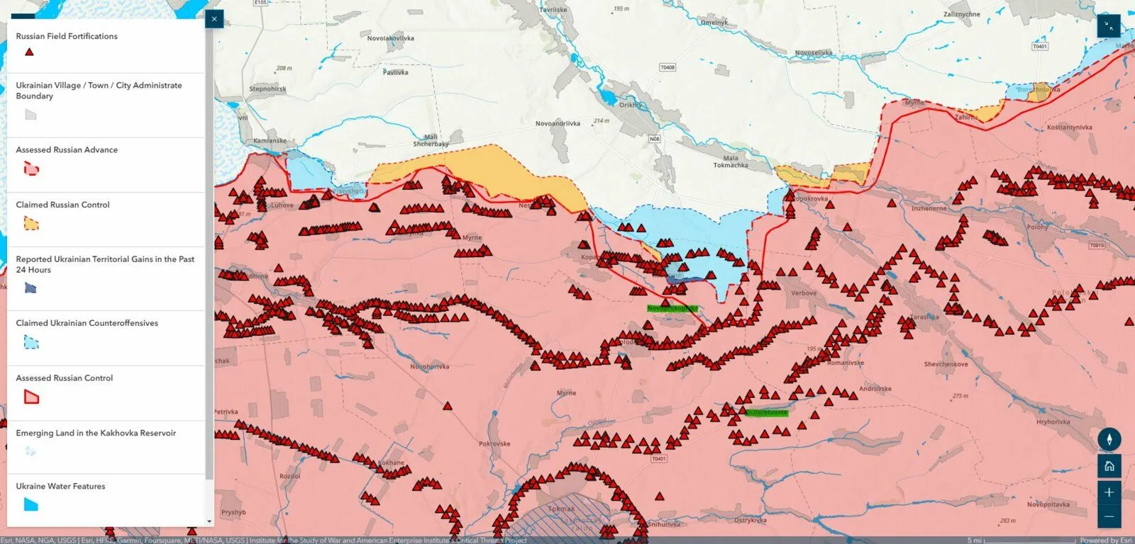 Cartes de Poulet Volant et ISW.