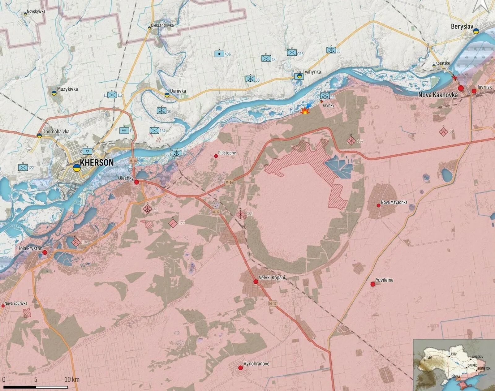 Sources: Military Land et War Mapper