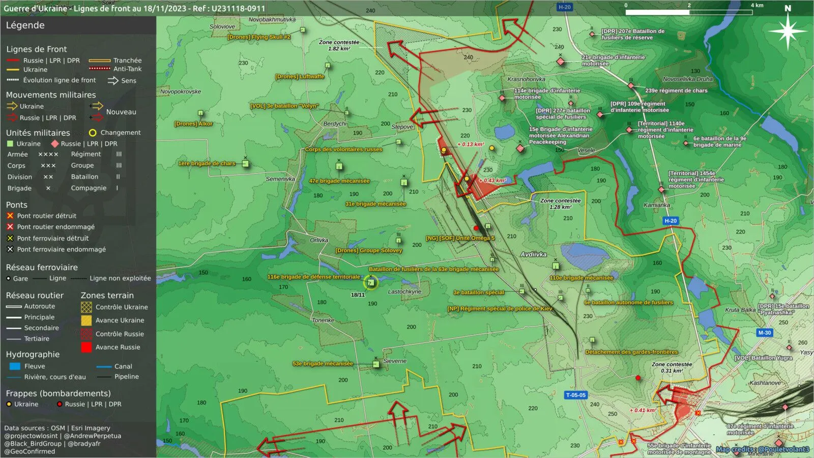 Sources: Poulet Volant, Military Land et War Mapper