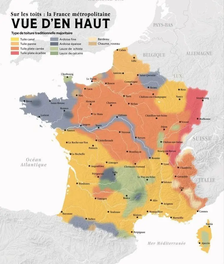carte des toits de France